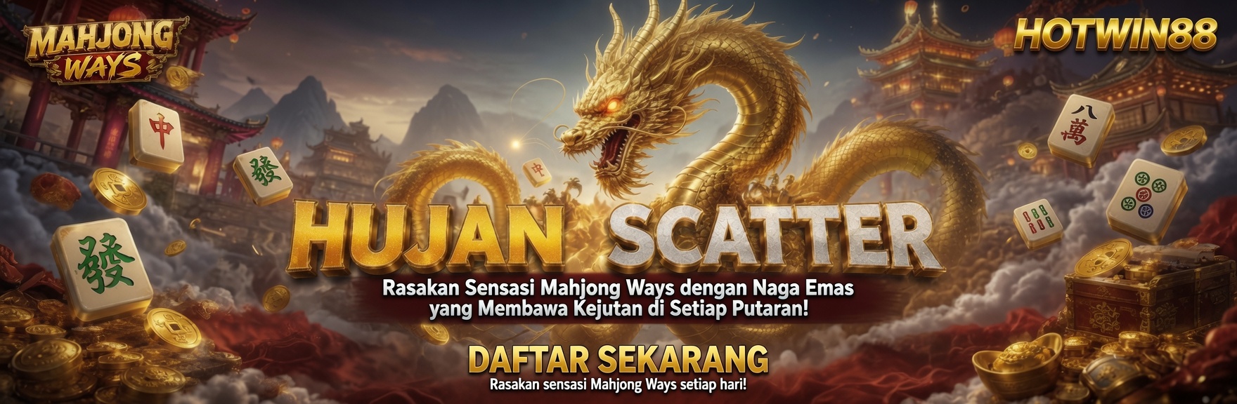 DRAGOONSOFT - MAHJONG WIN 2 GAME PROMO BANNER