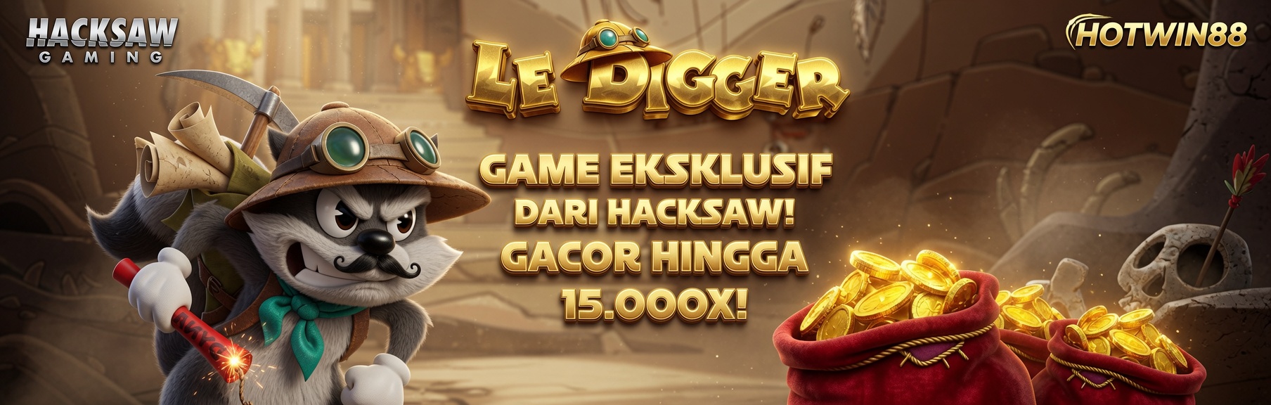 HACKSAW - LE DIGGER GAME PROMO BANNER